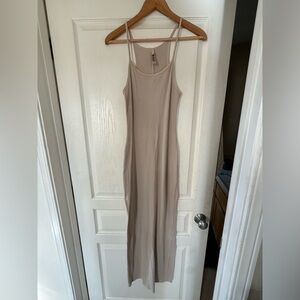 Skims ribbed Beige Maxi Dress